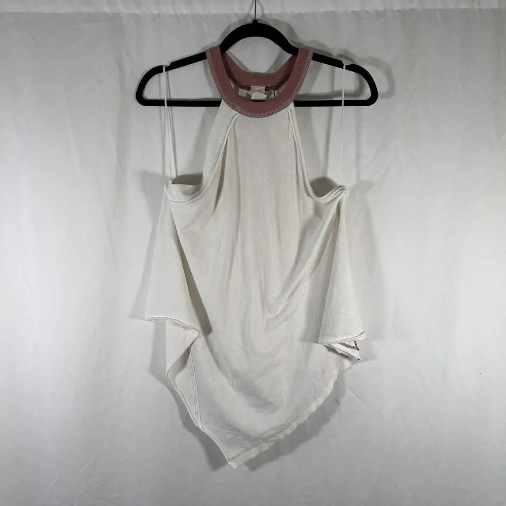 We the Free Tank Top Women's Small Off White Sleeveless Cotton Blend